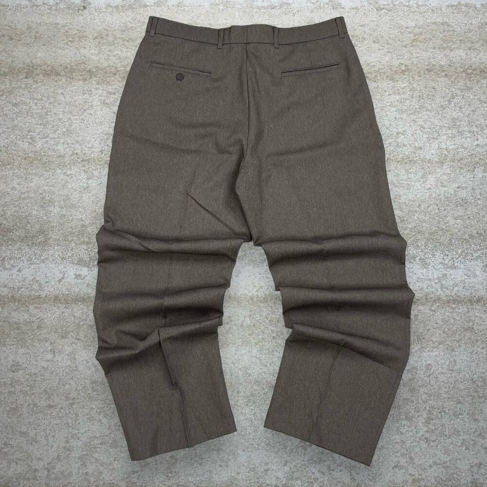 Vintage 90s Levis Dress Pants 36x30 Chocolate Brown Paper Tag Flat Front